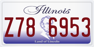 IL license plate Z786953