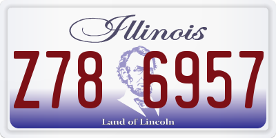 IL license plate Z786957