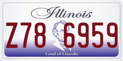 IL license plate Z786959