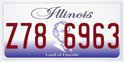 IL license plate Z786963
