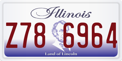 IL license plate Z786964