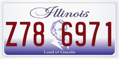 IL license plate Z786971