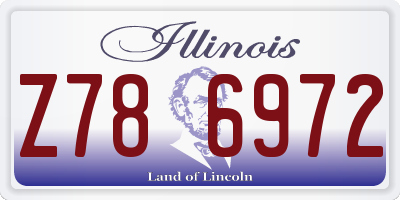 IL license plate Z786972