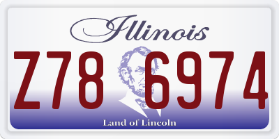 IL license plate Z786974