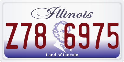 IL license plate Z786975