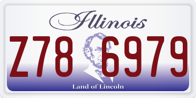 IL license plate Z786979