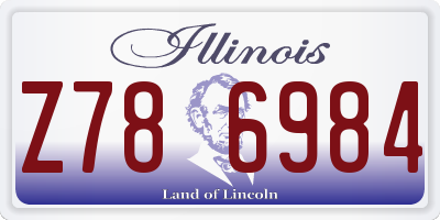 IL license plate Z786984