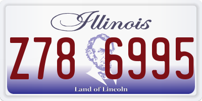 IL license plate Z786995
