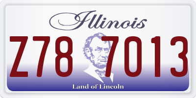 IL license plate Z787013