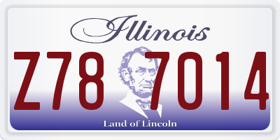 IL license plate Z787014