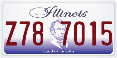 IL license plate Z787015