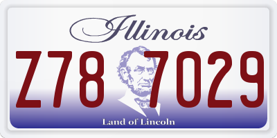 IL license plate Z787029