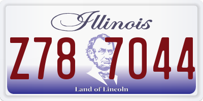 IL license plate Z787044