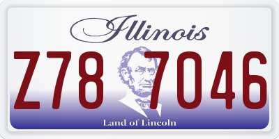 IL license plate Z787046