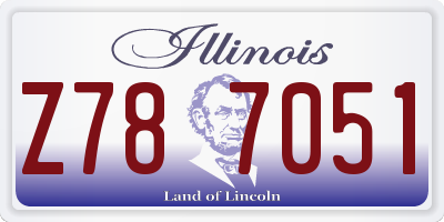IL license plate Z787051
