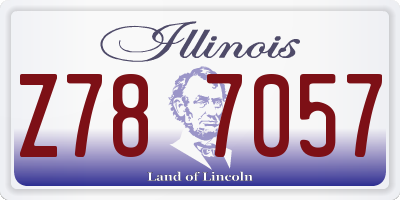 IL license plate Z787057