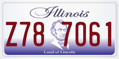IL license plate Z787061