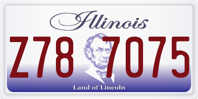 IL license plate Z787075