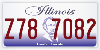 IL license plate Z787082