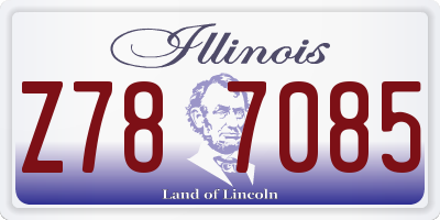 IL license plate Z787085