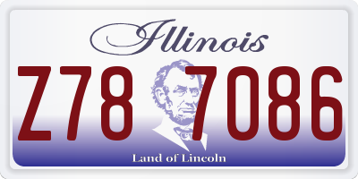 IL license plate Z787086