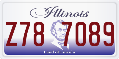 IL license plate Z787089