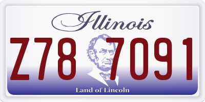 IL license plate Z787091