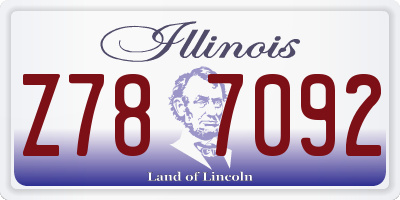IL license plate Z787092