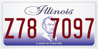 IL license plate Z787097