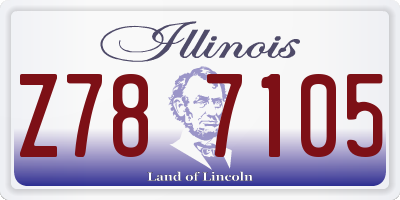IL license plate Z787105