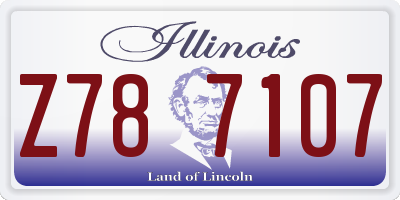 IL license plate Z787107
