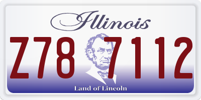 IL license plate Z787112