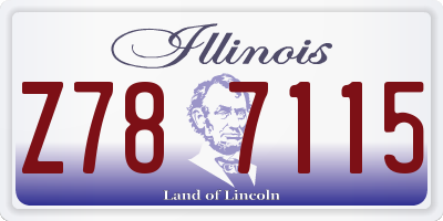 IL license plate Z787115