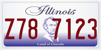 IL license plate Z787123