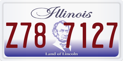 IL license plate Z787127