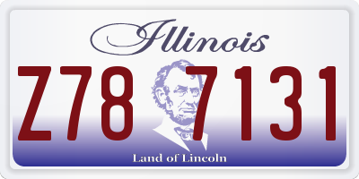 IL license plate Z787131