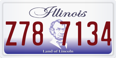 IL license plate Z787134