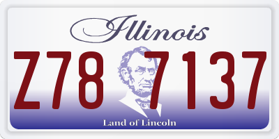 IL license plate Z787137