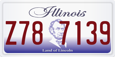 IL license plate Z787139