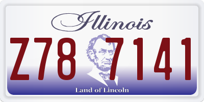 IL license plate Z787141