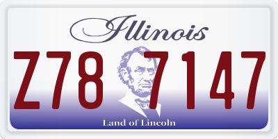 IL license plate Z787147