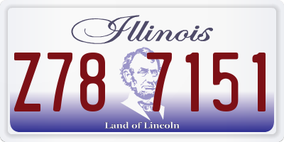 IL license plate Z787151