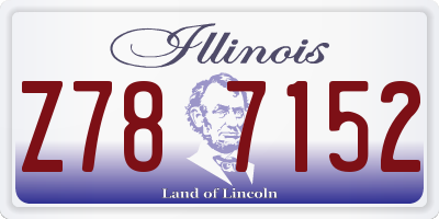 IL license plate Z787152