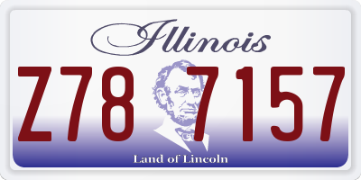 IL license plate Z787157