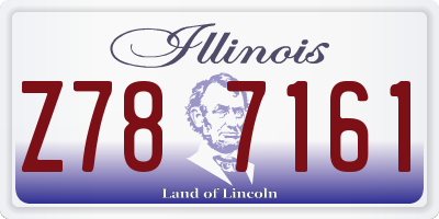 IL license plate Z787161