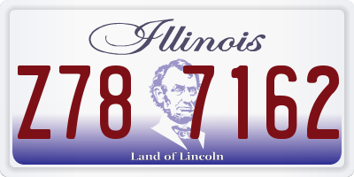IL license plate Z787162
