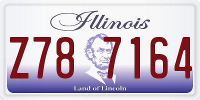 IL license plate Z787164
