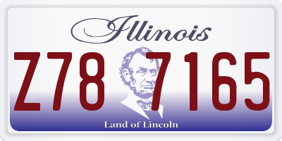 IL license plate Z787165