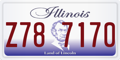 IL license plate Z787170