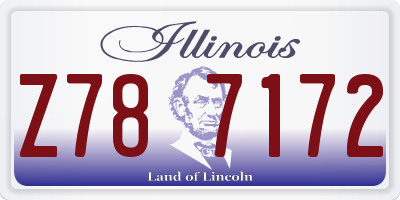 IL license plate Z787172